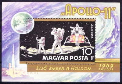 TSV$ - 1969 MICHEL 2519 APOLLO 11, COLITA DANTELATA MNH/** LUX foto