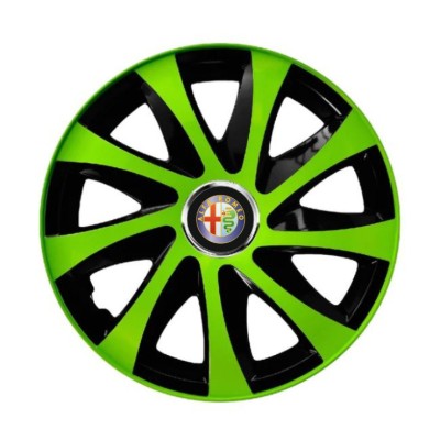 Set 4 capace roti Extra drift green R13 pentru gama auto Alfa Romeo foto