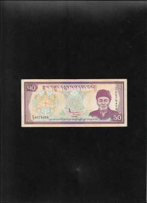 Rar! Bhutan 50 ngultrum 2000 seria6079454 foto