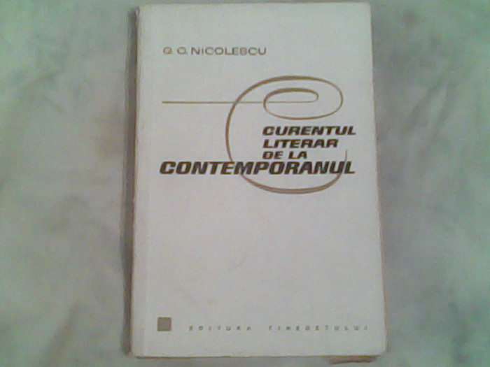 Curentul literar de la contemporanul-G.C.Nicolescu