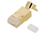 Conector RJ45 ecranat Cat 6a Cat 8.1 8 pini 22AWG-24AWG, Logilink
