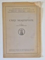 CARTI NEASTEPTATE de N . IORGA , 1940