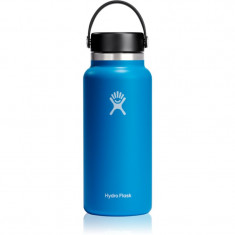 Hydro Flask Wide Mouth Flex Cap sticlă termos culoare Blue 946 ml