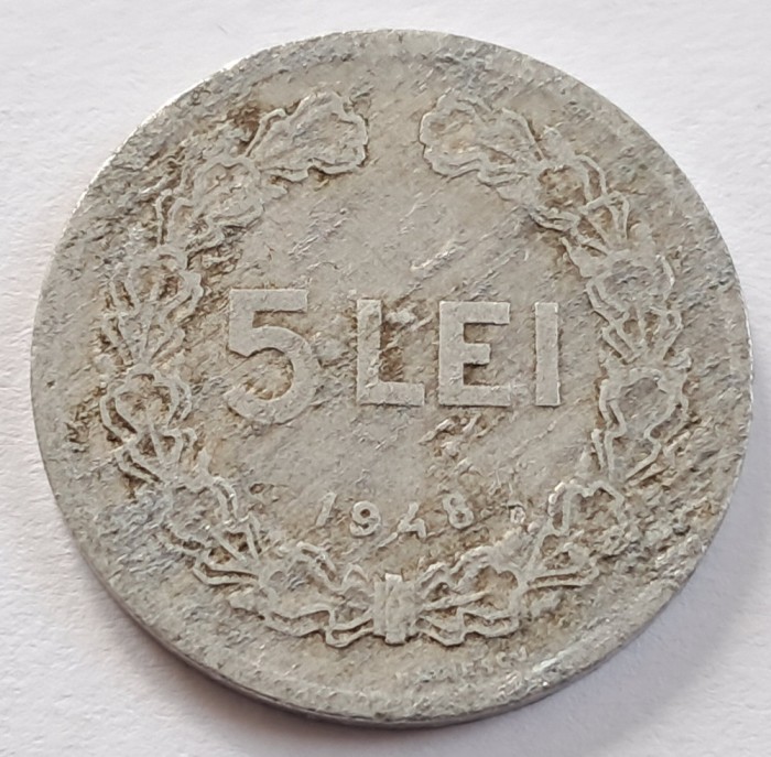 Romania, 5 Lei 1948
