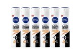 Set 6 X Nivea Antiperspirant Woman Deo 150ml Black&amp;White Invisible Ultimate Impact, 0% Alcohol, Non-Irritating, 48h Protection