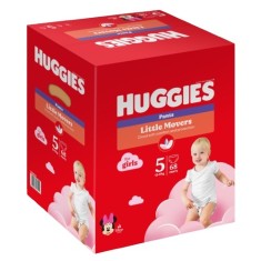 Scutece-chilotel Pants Box Marimea 5 pentru fetite de 12-17kg, 68 bucati, Huggies