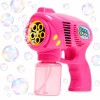 Pistol electric pentru baloane de sapun roz, 5 orificii, rezervor 150 ml