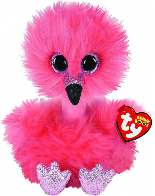 PLUS TY 24CM FLAMINGO CU GATUL LUNG SuperHeroes ToysZone foto