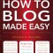 How to Blog Made Easy