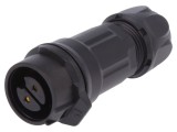 Mufă Circulară 16mm 2 Pini Aurită 10A