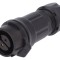Conector mufă circulară 16mm 2 pini