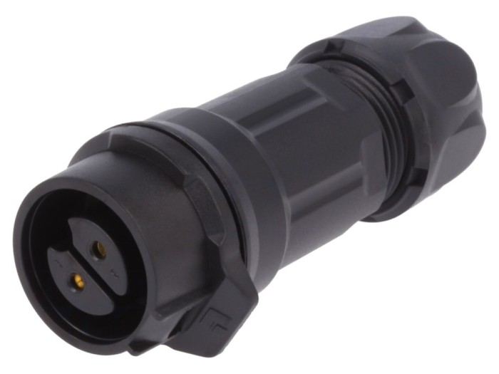 Conector mufă circulară 16mm 2 pini
