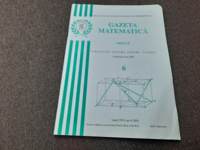 GAZETA MATEMATICA NR 6/2011 RF21/2 foto