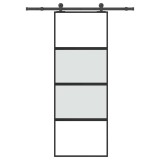 Cumpara ieftin Usa glisanta cu set de feronerie sticla temperata si aluminiu