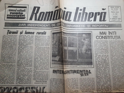 romania libera 6 aprilie 1990-domnul ministru mihai sora are dreptate foto