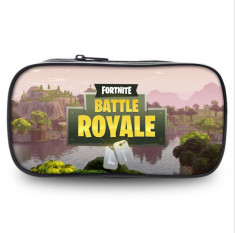 Penar scoala Fortnite , LOGO , cu fermoar , 22cm , Multicolor foto