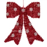 Decorațiune Crăciun Perete, 3D Tinsel, Funda, Culoare Roșu, Dimensiuni 35x45 cm, Oem