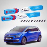 Cumpara ieftin Ștergătoare Citro&euml;n C4 Picasso Gen 2 Facelift MPV 2016-prezent | Set Față Flat Premium &ndash; TeamCar&reg;