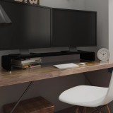 Comodă TV/Suport monitor sticlă 120 x 30 x 13 cm, negru, vidaXL