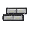 Set 2x Proiectoare LED auto OFF-ROAD 24 cm 144W, 12V-24V, 6000K, carcasa aluminiu, 7200Lm, BZRSH, IPF
