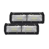 Set 2x Proiectoare LED auto OFF-ROAD 24 cm 144W, 12V-24V, 6000K, carcasa aluminiu, 7200Lm, BZRSH