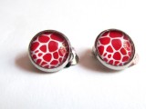 Cumpara ieftin Cercei clips animal print A 12 MM