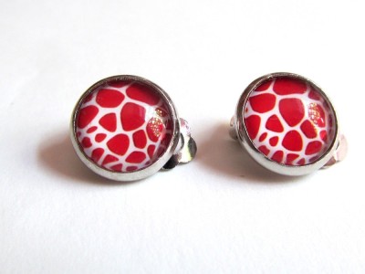 Cercei clips animal print A 12 MM foto