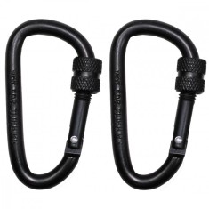 Carabina cu filet, 6 x 6 cm, set 2 bucati negru MFH OutsideGear Venture foto