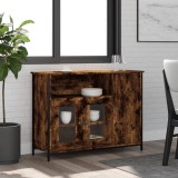 vidaXL Servantă, stejar fumuriu, 100x35x75 cm, lemn prelucrat