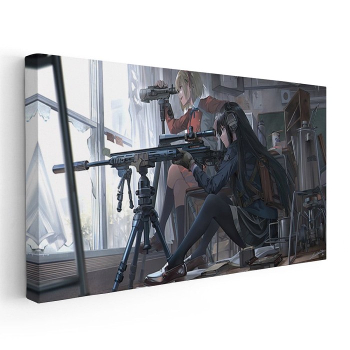 Tablou afis Lycoris desene animate 2258 Tablou canvas pe panza CU RAMA 30x60 cm