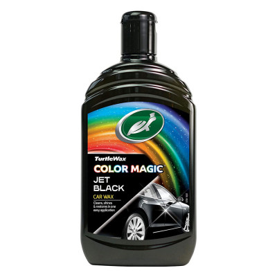 Pasta Polish 3 In 1 Color Magic Jet Black Wax 500Ml Turtle Wax 392392 TW FG52708 foto