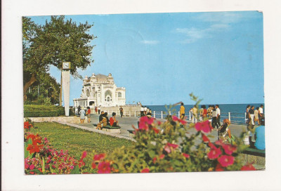 F2 - Carte Postala - Constanta, Restaurantul Cazino, circulata 1976 foto