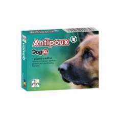 PIPETA ANTIPARAZITARA PURICI, CAPUSE PENTRU CAINI, ANTIPOUX DOG XL 40-60KG (CUTIE X 1PIP)