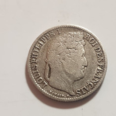Franța 1/2 francs / franc 1841 B /Rouen argint Philippe l