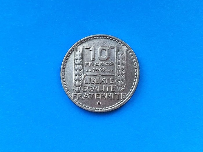 10 Francs 1948-Lit. B -Franta-stare buna