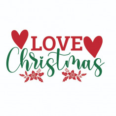 Sticker decorativ, Christmas, Rosu, 66 cm, 4992ST-12