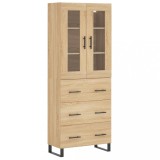 Cumpara ieftin Dulap inalt, stejar sonoma, 69,5x34x180 cm, lemn compozit