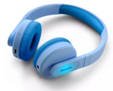 Cumpara ieftin Casti Stereo Wireless Philips TAK4206BL/00, pentru copii, On-Ear, Bluetooth, redare 28 de h, incarcare rapida, microfon (Albastru)