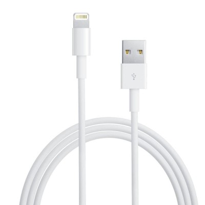 Cablu De Date, MD818ZM/A, iPhone 5 /5S /SE/ 6 /6S/ 6s Plus /7 /7 Plus 8 8Plus X, Alb, Blister, Compatibil foto