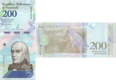 2018 (13 III), 200 Bol&amp;iacute;vares (P-107b) - Venezuela - stare UNC foto