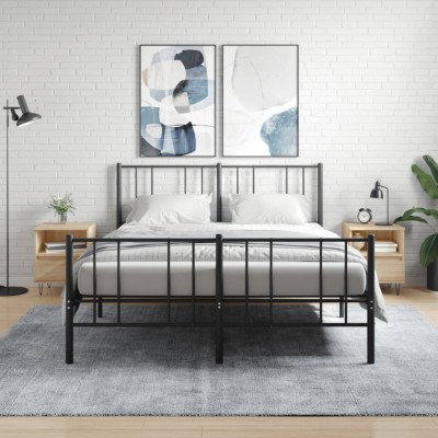 vidaXL Noptiere, 2 buc., stejar sonoma, 40x35x50 cm, lemn compozit 830627 foto