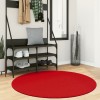 VidaXL Covor „OVIEDO”, fire scurte, roșu, Ø 120 cm