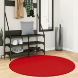 VidaXL Covor &bdquo;OVIEDO&rdquo;, fire scurte, roșu, &Oslash; 120 cm