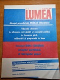 revista lumea 12 ianuarie 1989-mesajul lui ceausescu de anul nou