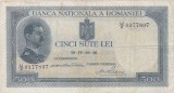 Bancnota Romania 500 Lei 1936, VF (Foarte Bine), Colectionari