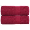 Prosoape pentru oaspeti 2 buc Bordeaux 360 g/m&sup2; 100% bumbac