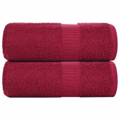 Prosoape pentru oaspeți 2 buc Bordeaux 360 g/m&amp;sup2; 100% bumbac foto