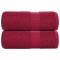Prosoape pentru oaspeti 2 buc Bordeaux 360 g/m&sup2; 100% bumbac