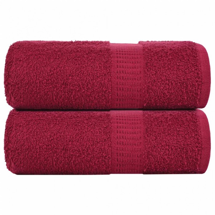 Prosoape pentru oaspeți 2 buc Bordeaux 360 g/m&sup2; 100% bumbac