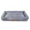 Pat pentru caini - 100 x 67 x 15 cm - gri Best CarHome